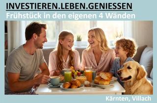 Wohnung kaufen in 9500 Villach-Innere Stadt, FRÜHSTÜCK IN DEN EIGENEN 4 WÄNDEN