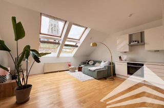 Wohnung mieten in Herrenstraße, 4020 Linz, Lichtdurchflutete 2 Zimmer DG-Wohnung mit DAN-Küche in der Linzer Herrenstraße