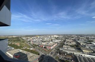 Wohnung mieten in 1210 Wien, Neuwertige gehobene 2 Zimmerwohnung mit Balkon und sagenhaftem Weitblick im 25. Liftstock!