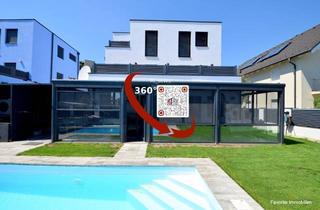 Einfamilienhaus kaufen in 2301 Groß-Enzersdorf, 5 Zimmer + 3 Zimmer im Wohnkeller, Wintergarten + Pool -Viel Platz an der Wiener Stadtgrenze: