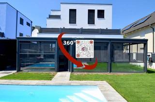 Einfamilienhaus kaufen in 2301 Groß-Enzersdorf, 5 Zimmer + 3 Zimmer im Wohnkeller, Wintergarten + Pool -Viel Platz an der Wiener Stadtgrenze: