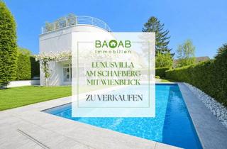 Villen zu kaufen in 1170 Wien, Exklusive Architektenvilla am Schafberg mit Panorama-Wienblick, Pool & Wellness
