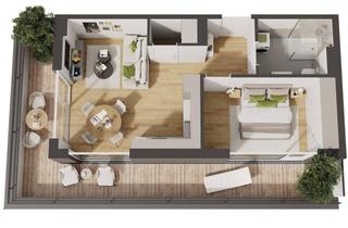 Wohnung kaufen in Andechsstraße 16, 6020 Innsbruck, Hochwertige 2-Zimmer Neubau-Wohnung mit Balkon (W12)