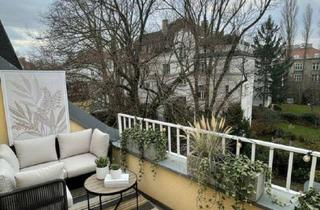 Wohnung mieten in 1130 Wien, Dachgeschoß mit Terrasse und Grünblick in klassischer Villa mitten in Hietzing.
