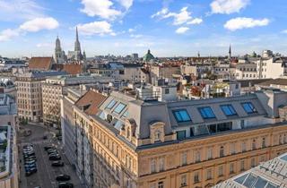 Penthouse kaufen in 1010 Wien, Signature Penthouse mit Turmzimmer und ikonischem Stephansdom-Blick