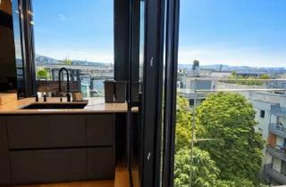 Wohnung kaufen in Nestroyplatz, 1020 Wien, +++Erstbezug lichtdurchflutete 4-Zimmer Dachgeschosswohnung mit Wienblick und Bergblick + Terrasse- NESTROYPLATZ