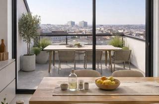 Maisonette kaufen in Am Tivoli, 1120 Wien, Erstbezug am Tivoli | DG-Maisonette mit atemberaubenden Fernblick | Fertigstellung Ende 2026