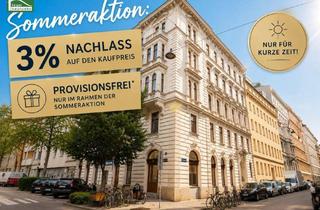 Wohnung kaufen in Liniengasse, 1060 Wien, SOMMERAKTION: 3% AUF DEN KAUFPREIS UND PROVISIONSFREI - Hervorragende Stadtwohnung (sanierungsbedürftig) bei Mariahilfer Straße