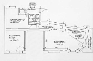 Geschäftslokal mieten in 1090 Wien, Unbefristete Hauptmiete! Tolle Chance zur Verwirklichung Ihres Gastrokonzeptes - vollausgestattetes Lokal mit Lager, Schanigartenoption!