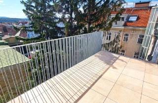 Wohnung kaufen in Fenzlgasse, 1140 Wien, Ein Zuhause mit königlichem Panorama! Modernes Dachgeschoss + Traumblick + 3 Zimmer + 2 Terrassen + Eco-freundliche Erdwärme + Viel Grün + Viel Privatsphäre!