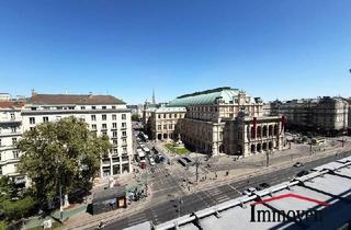 Wohnung mieten in Opernring, 1010 Wien, ERSTBEZUG - GENERALSANIERT und INNENSTADTLAGE - Große 3-Zimmerwohnung mit Dachterrasse bei der Wiener Oper! (Mietbeginn 01.07.2026)