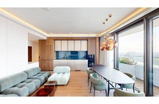 Wohnung kaufen in 1220 Wien, Ikonische Designerwohnung im Danube Flats – im höchsten Wohnturm Österreichs