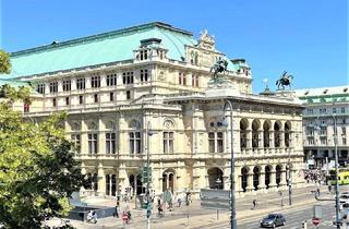 Büro zu mieten in Opernring, 1010 Wien, ERSTBEZUG, STAATSOPER-NÄHE, generalsaniert, klimatisiertes 110 m2 Büro oder Praxis, 3 Zimmer, Extraküche, 2 Bäder, Opernring