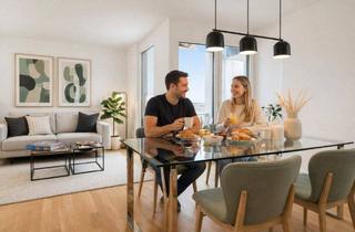 Penthouse kaufen in 1180 Wien, WÄHRING PUR: Stilvolle 2-Zimmer-Neubauwohnung mit Loggia in absoluter Ruhelage