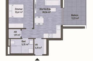 Wohnung kaufen in 8020 Graz, Neubau: Exklusive Eigentumswohnung (43M²) mit Balkon in Zentraler Lage in Graz, Gries!