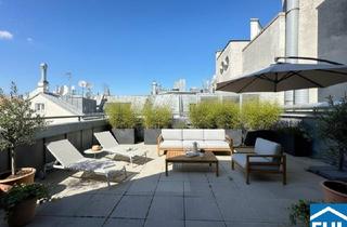 Wohnung mieten in Jordangasse, 1010 Wien, Dachterrassen-Wohntraum mit Klimaanlage** Altbauflair und modernstes Wohnen im Herzen Wiens!