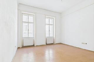 Wohnung kaufen in Hebragasse, 1090 Wien, Schnäppchen: 3-Zimmer-Altbauwhg. in sanierungsbedürftigem Zustand im 9. Bezirk