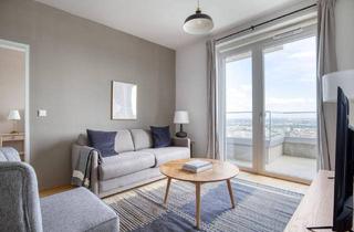 Wohnung mieten in Modecenterstraße 20, 1030 Wien, Große 3 Zi Wohnung mit Freifläche, dazu schöner Ausblick über Wien mit Gym, Wellness, U3 Gasometer (VIE299)