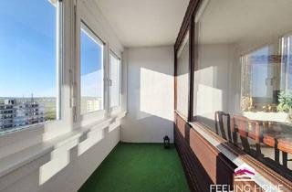 Wohnung kaufen in Bockfließer Weg, 2230 Gänserndorf, Helle 3-Zimmer-Loggia-Wohnung im 7. Liftstock mit schönem Fernblick bis zum Schneeberg!