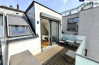 Maisonette kaufen in 1050 Wien, Sonne, Stille und Weitblick – außergewöhnliche Dachgeschosswohnung im Herzen von Margareten.