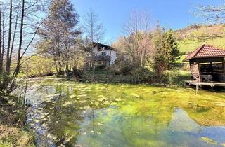 Haus kaufen in 9072 Ludmannsdorf, Ferienhaus mit weitläufigem Grundstück, Schwimmteich und natürlichem Wasserlauf