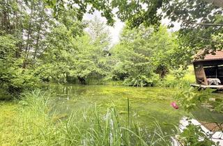 Haus kaufen in 9072 Ludmannsdorf, Ferienhaus mit weitläufigem Grundstück, Schwimmteich und natürlichem Wasserlauf