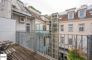 Wohnung mieten in 1090 Wien, Ab 15.7.26: ruhig gelegene und modern ausgestattete Altbau-Wohnung mit hofseitiger Loggia