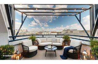 Wohnung kaufen in 1050 Wien, ERSTBEZUG - Lichtdurchflutete 4 Zimmer DG-Wohnung mit Terrasse in 1050 Wien