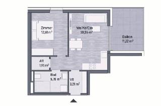 Wohnung kaufen in Lagergasse 103, 8020 Graz, -8,5 % Baustartaktion! 2 Zimmer Anlegerwohnung (43,79m²) mit Balkon - Grazer Stadtlage