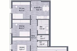 Wohnung kaufen in Lagergasse 103, 8020 Graz, -8,5% Baustartaktion! 4-Zi.- Anlegerwohnung (71,04m²) mit Balkon - Grazer Stadtlage