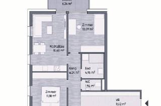 Wohnung kaufen in Lagergasse 103, 8020 Graz, -8,5% Baustartaktion! 3-Zi.- Eigentumswohnung (65,53m²) mit Balkon - Grazer Stadtlage