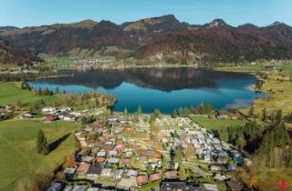 Haus kaufen in 6344 Walchsee, FREIZEITWOHNSITZ! Seeblick!Gemütliche Hütte auf Campingplatz