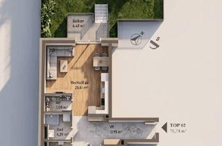 Penthouse kaufen in Lagergasse, 8010 Graz, PURE ON THE MUR RIVER - unser neues Wohnprojekt an der Mur - TOP 2; MP