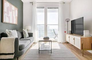 Wohnung mieten in Wehlistraße 291, 1020 Wien, Marinatower: U2 Donaumarina, 1 Zi mit Balkon mit Ausblick auf Donau, Gym, Sauna, Shops im Tower (VIE125)