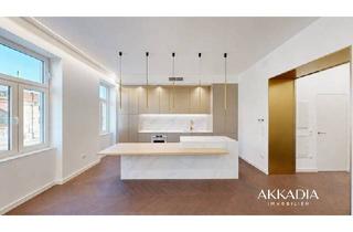 Wohnung kaufen in 1090 Wien, Exklusiver Altbau am Alsergrund: 3-Zimmer-Wohnung mit Terrasse und Designermöbel/-Küche