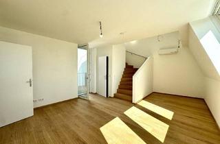 Maisonette mieten in Alserbachstraße, 1090 Wien, Stilvolle Maisonette-Wohnung im Dachgeschoss mit Balkon und Blick über Wien! Erstbezug!