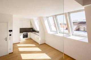 Maisonette mieten in Alserbachstraße, 1090 Wien, Hochwertige 2-Zimmer-Dachgeschoss-Maisonette im 9. Bezirk mit Terrasse und Stadtblick! Erstbezug!
