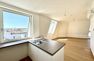 Maisonette mieten in Alserbachstraße, 1090 Wien, Hochwertige 1-Zimmer-Maisonette-Wohnung im Dachgeschoss mit Terrasse und Blick über Wien! Erstbezug!