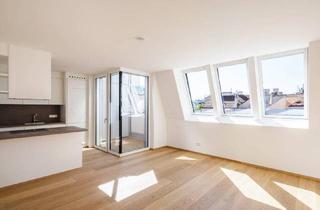 Wohnung mieten in Alserbachstraße, 1090 Wien, Lichtdurchflutete 2-Zimmer-Dachgeschosswohnung mit Terrasse im 9. Bezirk! Erstbezug!