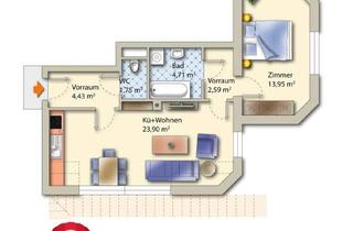 Wohnung mieten in Graz, Leibnitz, 8410 Wildon, 2 Zimmer Dachgeschosswohnung mit Kfz-Abstellplatz in Erhöhter Lage bei Wildon