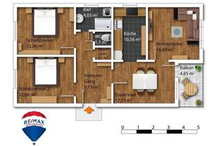 Wohnung kaufen in Stadtinneres, A9, Zentralfriedhof, 8055 Graz, Großzügig Geschnittene, Sanierte 4 Zimmerwohnung mit Rund 80 m² Wohnfläche in Graz