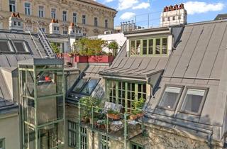 Maisonette kaufen in 1070 Wien, Ein Wohnjuwel in Wien Neubau – 6-Zimmer-Maisonette mit 185 m² Wohnfläche, Terrasse und grünem Dachgarten