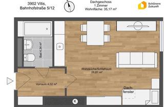 Wohnung mieten in Bahnhofstraße 5/12, 3902 Vitis, Günstige 1-Zimmerwohnung in Vitis