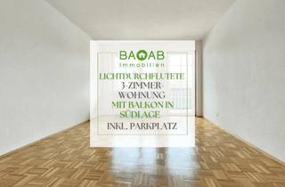 Wohnung mieten in 9020 Klagenfurt, Lichtdurchflutete 3-Zimmer-Wohnung mit Balkon in Südlage – inkl. Parkplatz
