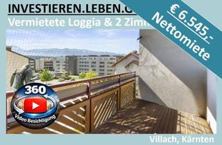 Wohnung kaufen in 9500 Villach-Innere Stadt, EIRO 6.545,- JÄHRLICHE NETTO MIETEINNAHMEN