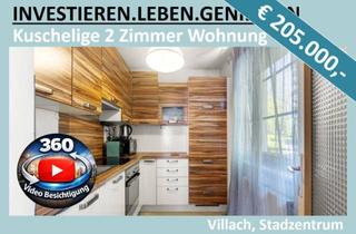 Wohnung kaufen in 9500 Villach-Innere Stadt, KUSCHELIGE 2-ZIMMER WOHNUNG UM € 205.000,-