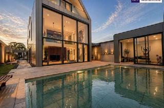 Villen zu kaufen in Himberger Straße, 2320 Schwechat, Architektur. Privatsphäre. Perfektion. Luxuriöse Architekten-Villa mit einzigartigem Magic Pool und Premium-Ausstattung!