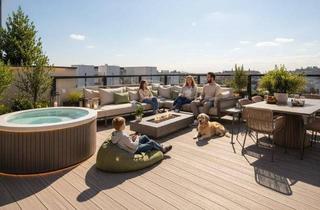 Penthouse kaufen in 1180 Wien, MAISON WÄHRING: Penthouse nahe AKH mit 3 Terrassen, privater Rooftop-Dachterrasse & Fernblick