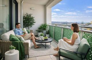 Wohnung kaufen in Erlaaer Straße, 1230 Wien, ERLAA LIVING - PROVISIONSFREI: Neubau – 3 Zimmer mit uneinsehbarer Loggia & perfektem Grundriss - Niedrigenergiestandard sofort beziehbar