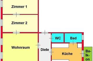 Wohnung mieten in Brockmanngasse, 8010 Graz, Provisionsfrei: zentrale 3-Zimmer-Altbauwohnung mit Balkon zwischen TU und Dietrichsteinplatz ab 01.06.2026
